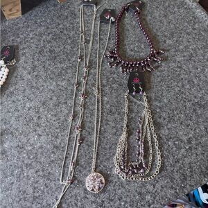 Paparazzi Silver and Purple Necklace Collection
